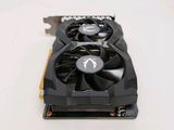 a close up of a video card with a fan on top of it