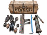 a wooden box with various tools and tools in it