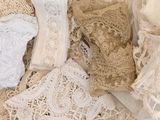 many different types of laces on a table