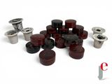 a lot of different types of screws on a white surface