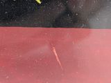 a close up of a sign on a car window