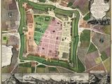 une vieille carte de la ville de Paris avec un plan de la ville