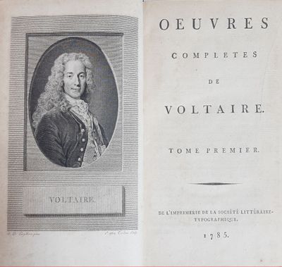 VOLTAIRE. Oeuvres complètes. Imprimerie de la Société littér…