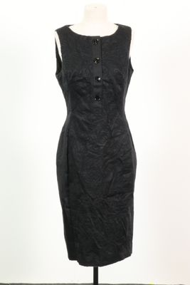 KAREN MILLEN - Robe droite sans manches en coton et élasthan…