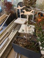 17 tables bistrot carrées à plateau en mélaminé laqué blanc … (photo 3)