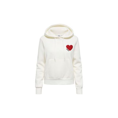 ONLY - Sweat à capuche ONLVICTORY - Taille L - Blanc cassé m…