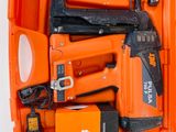 an orange box with a bunch of tools inside of it