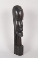 tête d'homme en ébène, h. 31.5 cm