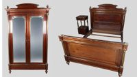 Mobilier de chambre à coucher de style Louis XVI comprenant …