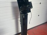 a television that is on top of a pallet