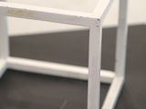 a small white box that is on a table