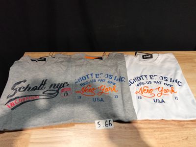 Lot de 3 T-shirts Schott Taille L