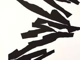 une image représentant un dessin en noir et blanc de morceaux de papier déchirés