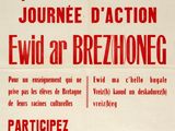 an old poster advertising a concert in the french language