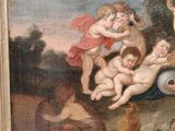 painting of a painting of a group of cherensils in a landscape