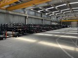 a large warehouse with a lot of equipment in it