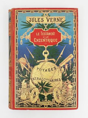 la couverture du roman de Jules Verne, écrit par l'écrivain français