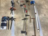 a lot of tools that are laying out on the floor
