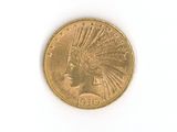 an image of a close up of a coin on a white surface