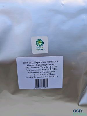 Expédition obligatoire - CBD - 1 sachet de 500 grammes de Tr…