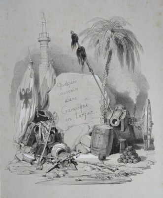 un dessin représentant une scène de pirates avec un perroquet perché au sommet d'un navire