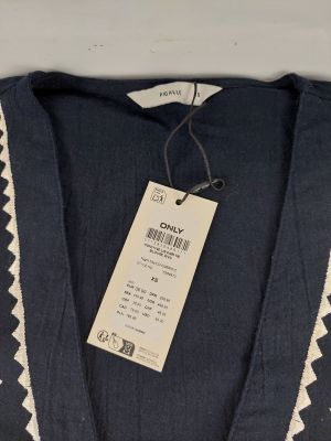 ONLY - Blouse brodée PGNYNNE - Bleu marine Night Sky - Taill…