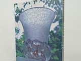 a book that has a picture of a glass vase on it