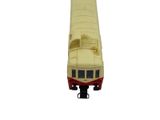 a toy train that is sitting on a white surface