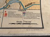 a map with a picture of a river and a map of the area