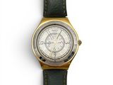 an image of a close up of a wrist watch on a white surface