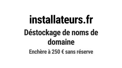 Nom de domaine installateurs.fr.