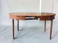Table de salle à manger ovale en acajou et placage d'acajou,… (photo 4)