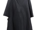 an image of a black cloak on a mannequin stand