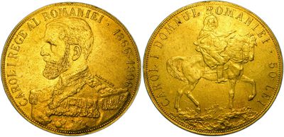a gold sovereign coin with an image of a man on a horse