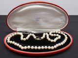 an image of a pearl necklace and bracelet in a red case