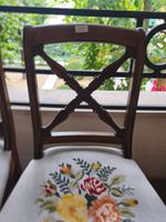 Suite de six chaises à dossier ajouré à croisillons (photo 4)