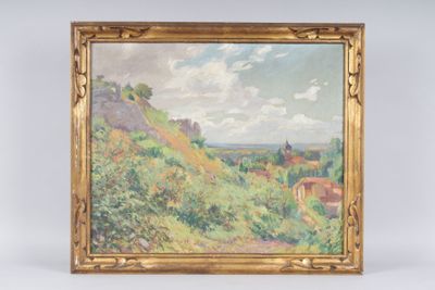 Fernand PINAL (1881-1958) : Chambolle vue de la combe, 13 ju…