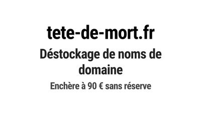 Nom de domaine tete-de-mort.fr.