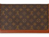 louis vuittou wallet in brown and brown