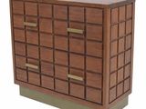an image of a wooden chest of drawers with drawers on each side