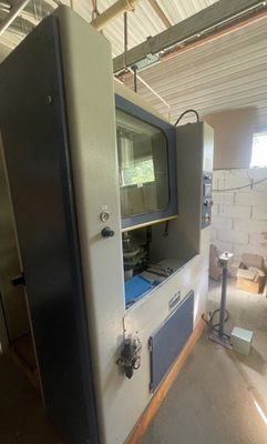 a machine that is sitting inside of a building