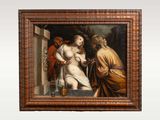 an image of a painting of a woman and a man standing next to each other