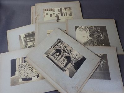 Lot de 15 tirages albuminés, Rome, 21 x 27cm (rousseurs)