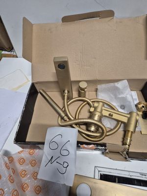 Mitigeur de baignoire encastrable avec douchette, finition o…