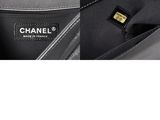 chanel black leather tote bag