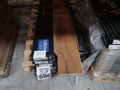 a lot of different types of wood on the floor