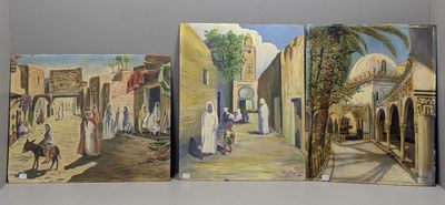 J. RUTILY (XX) ? Scènes animées orientalistes.