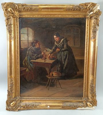 Eugène BEYER (1817-1893) Huile sur toile signée en bas à dro…