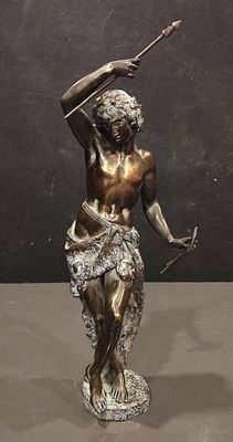 Edouard Henri DELESALLE (1823-1851)" Faune" bronze à patine … - Photo 1
