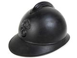 a helmet that is sitting on a white surface
